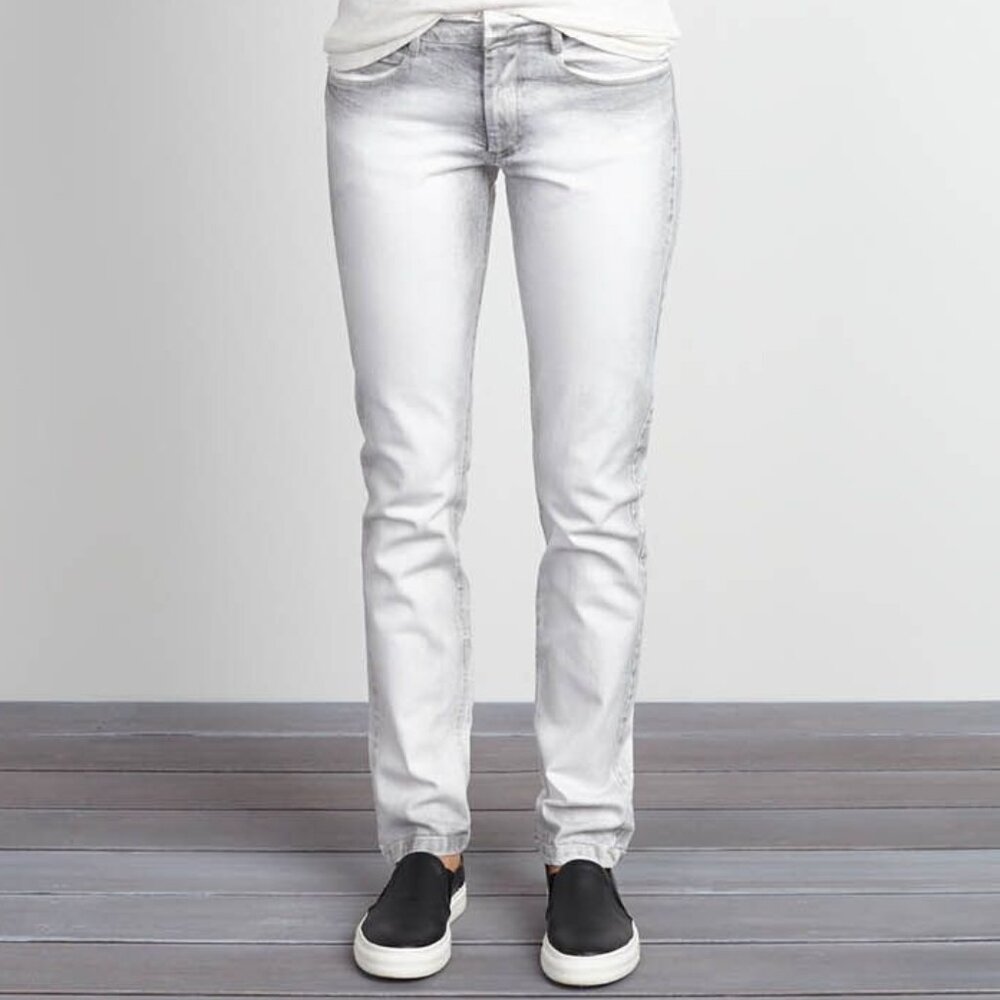 Emerson Fry Jeans Size 28 Frenchie Pant in White Shadow Stretch Denim Old Money